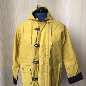 Vintage Brass Plum Rain Coat Slicker